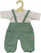 Poppen Tuinbroek Groen, 28-35 cm