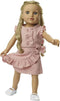 Poppen Wikkelrok Roze met Ruches, 35-45 cm