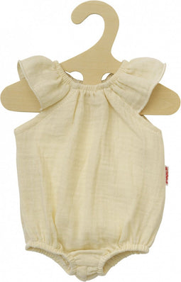 Poppenbody Geel met Ruches, 35-45 cm