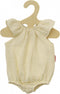 Poppenbody Geel met Ruches, 35-45 cm