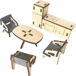 Poppenhuis MyHome inrichting set van 5 vellen