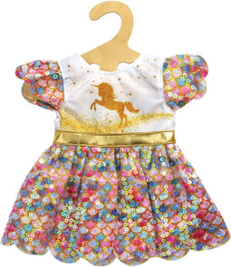 Poppenjurk Unicorn Goldy, 35-45 cm