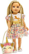 Poppenjurk Unicorn Goldy, 35-45 cm
