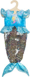 Poppenjurk Zeemeermin met Pailletten, 35-45 cm