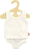Poppenonderbroek en -hemd Wit, 28-35 cm