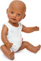 Poppenonderbroek en -hemd Wit, 28-35 cm