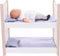 Poppenstapelbed grijs/ wit