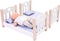 Poppenstapelbed grijs/ wit