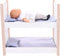 Poppenstapelbed grijs/ wit