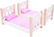 Poppenstapelbed roze/ wit