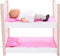 Poppenstapelbed roze/ wit