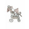 Poppenwagen Arias Fantasy Tweeling