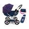Poppenwagen Bayer 12754AA Marineblauw 58 cm