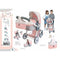 Poppenwagen Decuevas Funny Opvouwbaar 3 in 1 41 x 62 x 70 cm