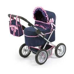 Poppenwagen Reig 45 cm Marineblauw