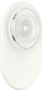 PopSockets PopGrip - Telefoonbutton en Standaard compatibel met een magnetische ring voor iPhone 12 en hoger - Doorzichtig en Wit
