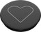 PopSockets PopGrip TresChic Telefoon Grip - White Heart Black