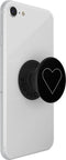 PopSockets PopGrip TresChic Telefoon Grip - White Heart Black