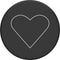 PopSockets PopGrip TresChic Telefoon Grip - White Heart Black
