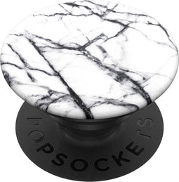 PopSockets PopGrip - Verwisselbare Telefoonbutton en Standaard - Dove White Marble