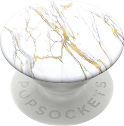 PopSockets PopGrip - Verwisselbare Telefoonbutton en Standaard - Goud Marmer