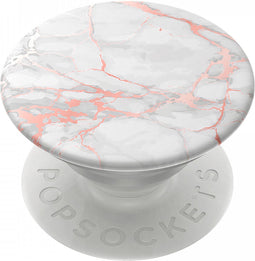 PopSockets PopGrip - Verwisselbare Telefoonbutton en Standaard - Rose Gold Lutz Marble