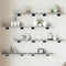 vidaXL - Wandschappen - 8 - st - 40x10x1,5 - cm - bewerkt - hout - grijs - sonoma - eiken
