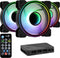 Aerocool Mirage 12 ARGB Pro - 120mm Ventilator - 3x ARGB met H66F RGB Control Hub (3 stuks)