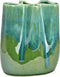 Porseleinen vaas groen (B/H/D) 15x18x10cm