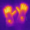 Glovii - Verwarmbare universele handschoenen - Maat S/M - Zwart