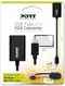 Port Connect USB-C M to VGA F Converter - Black