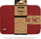 Port Designs Torino II - Laptophoes - 13 tot 14 inch - Katoen - Neopreen - Rood