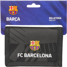 Portefeuille F.C. Barcelona Black Zwart 12,5 x 9,5 x 1 cm