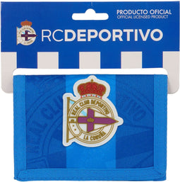Portefeuille R. C. Deportivo de La Coruña Blauw 12.5 x 9.5 x 1 cm