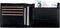 Portemonnee Alassio RFID - Liggend formaat, nappa leer,
