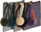 Portemonnee DKD Home Decor Bruin Groen Bordeaux Yoga (3 Stuks)
