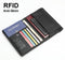 Portemonnee heren - Portefeuille - ECHT LEER - RFID anti skim - Cadeau voor heren - Zwart