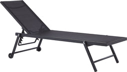 PORTOFINO - Strandstoel - Zwart - Aluminium