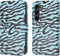 iMoshion Hoesje Geschikt voor Samsung Galaxy S23 Hoesje Met Pasjeshouder - iMoshion Design Bookcase smartphone - Meerkleurig / Black Blue Stripes