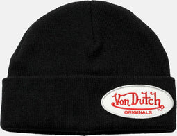 Von Dutch Beanie - Winter '23 Collection - Zwart - Muts Heren - Muts Dames - Mutsen