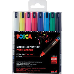 Posca - Verfstift posca pc1mr ef 8st assorti