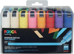 Posca paintmarker PC-7M | set van 16 stuks in geassorteerde kleuren