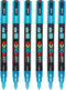 Posca Stiften PC-3M Fine Tip - verfstiften - Glitter blauw - 6 stuks
