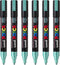 Posca Stiften PC-5M Medium Tip - verfstiften - Metallic green - 6 stuks