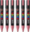 Posca Stiften PC-5M Medium Tip - verfstiften - Metallic rood - 6 stuks