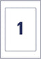 Positioneer etiket Avery voorbedrukt 220x160mm 5 vel 1 etiket per vel 3-talig