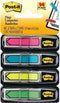 Post-it® Index Pijltjes - Helderblauw, Heldergroen, Roze, Geel