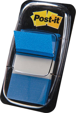 Post-it index standaard | ft 24 | 4 x 43 | 2 mm | houder met 50 tabs | blauw
