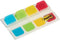 Post-it index Strong, ft 15,8 x 38,1 mm, blister met 4 kleuren, 10 tabs per kleur