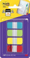 Post-it index Strong, ft 15,8 x 38,1 mm, blister met 4 kleuren, 10 tabs per kleur